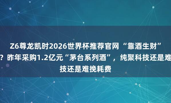 Z6尊龙凯时2026世界杯推荐官网 “靠酒生财”玩砸了？昨年采购1.2亿元“茅台系列酒”，纯聚科技还是难挽耗费