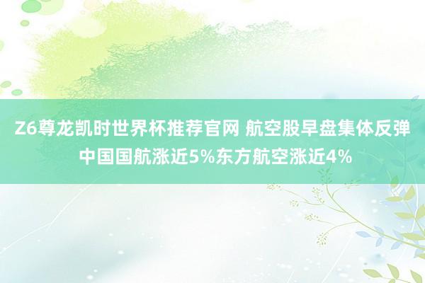 Z6尊龙凯时世界杯推荐官网 航空股早盘集体反弹 中国国航涨近5%东方航空涨近4%