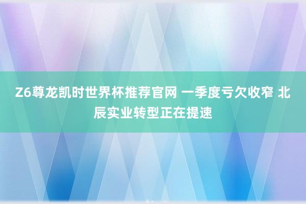 Z6尊龙凯时世界杯推荐官网 一季度亏欠收窄 北辰实业转型正在提速