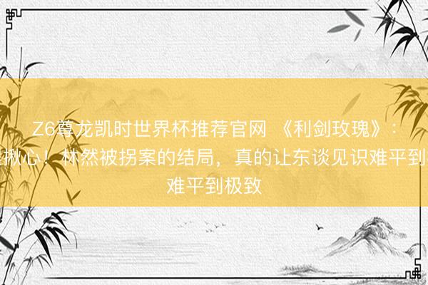 Z6尊龙凯时世界杯推荐官网 《利剑玫瑰》：全程揪心！林然被拐案的结局，真的让东谈见识难平到极致